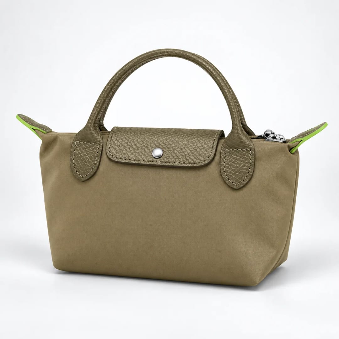 Longchamp Le Pliage Green Pouch Artichoke