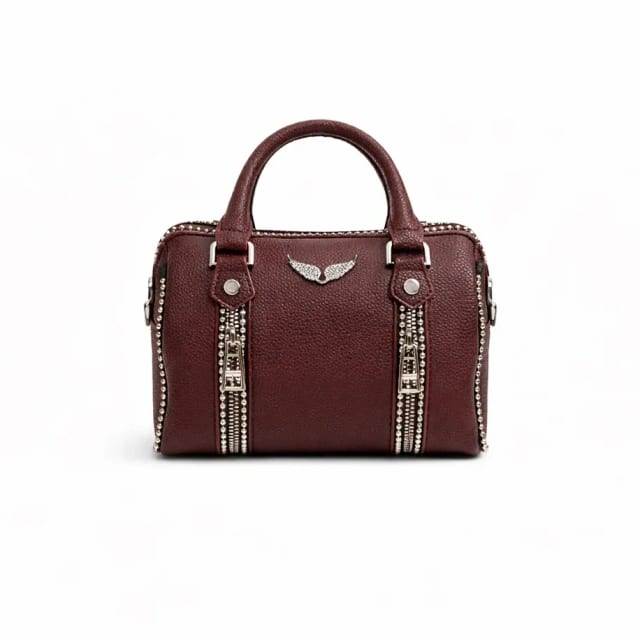 Zadig & Voltaire XS Sunny Studs Bag Bordeaux