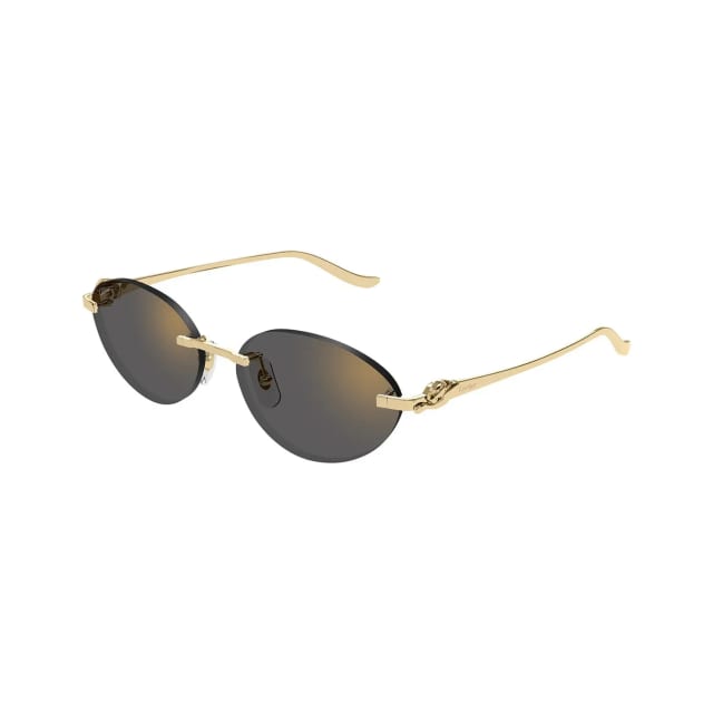 Cartier CT0504S 001 Panthère Gold Grey Güneş Gözlüğü