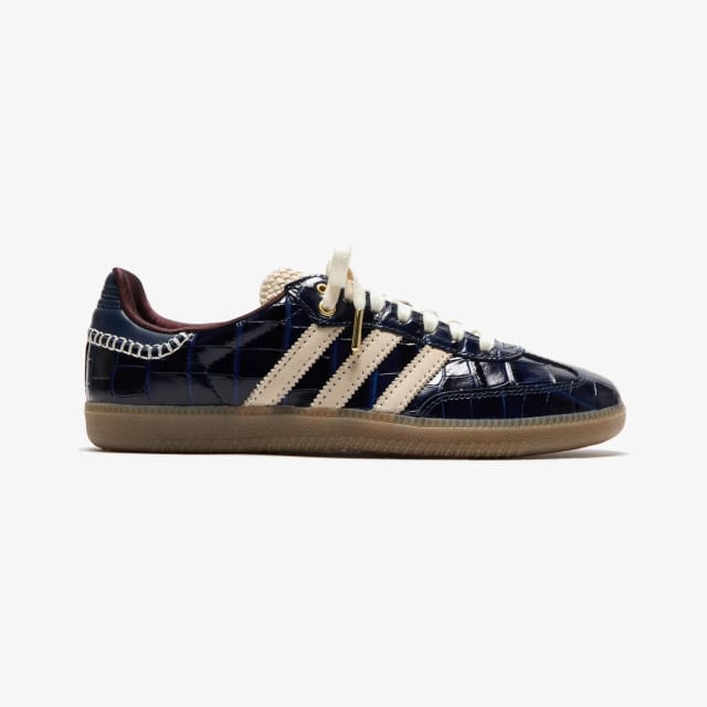 Wales Bonner x Adidas Samba OG Navy Croc Collegiate Navy Wonder White