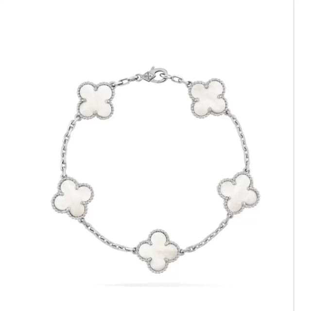 Van Cleef Bileklik Silver-Beyaz
