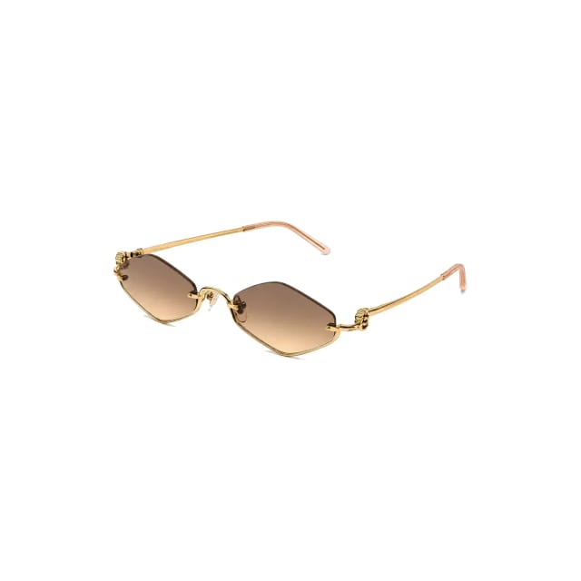 Gucci GG1604S 003 Gold Orange Silver Gradient Mirror Güneş Gözlüğü