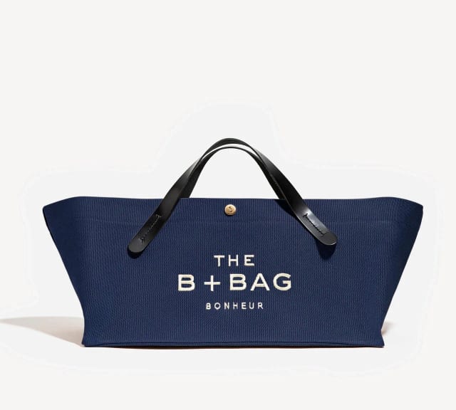 Bonheur N°2 Baguette Kanvas Çanta Indigo Blue