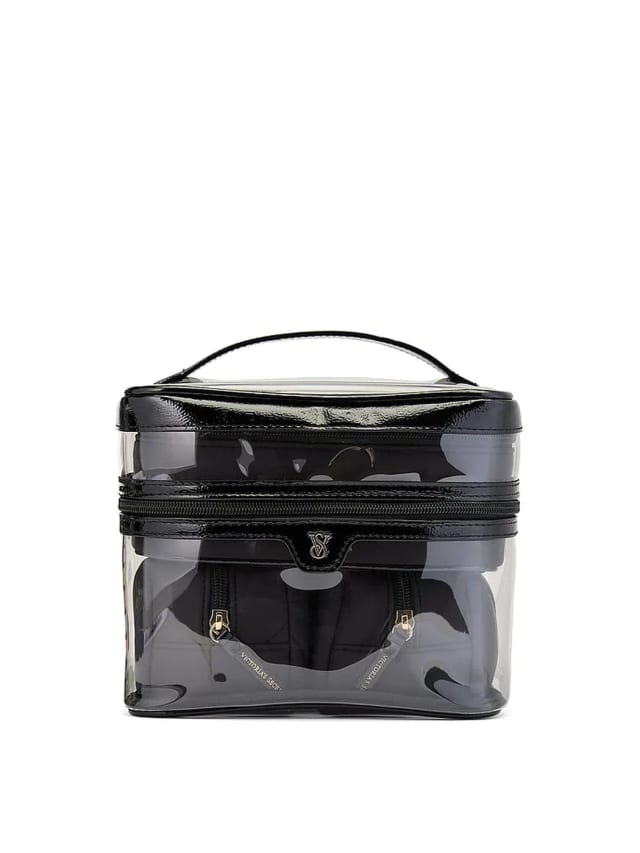 Victoria's Secret 4-Piece Makeup Bag Black
